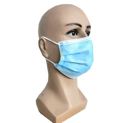BFE 98% 50pcs/Box Surgical Disposable Mask Blue 3 Ply